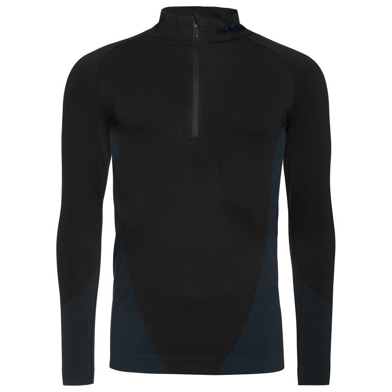 180 bpm Seamless Tech Men's Top M/L Black / Steel Blue