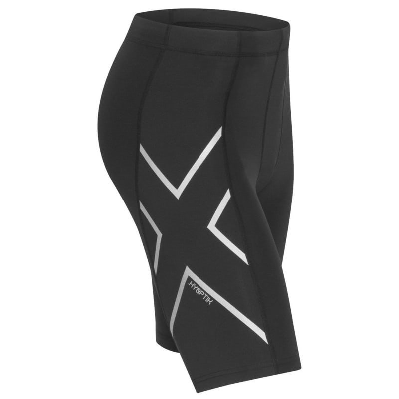 2XU Hyoptik Compression Shorts Men XL BLACK/SILVER REFLEKTIVE LOGO