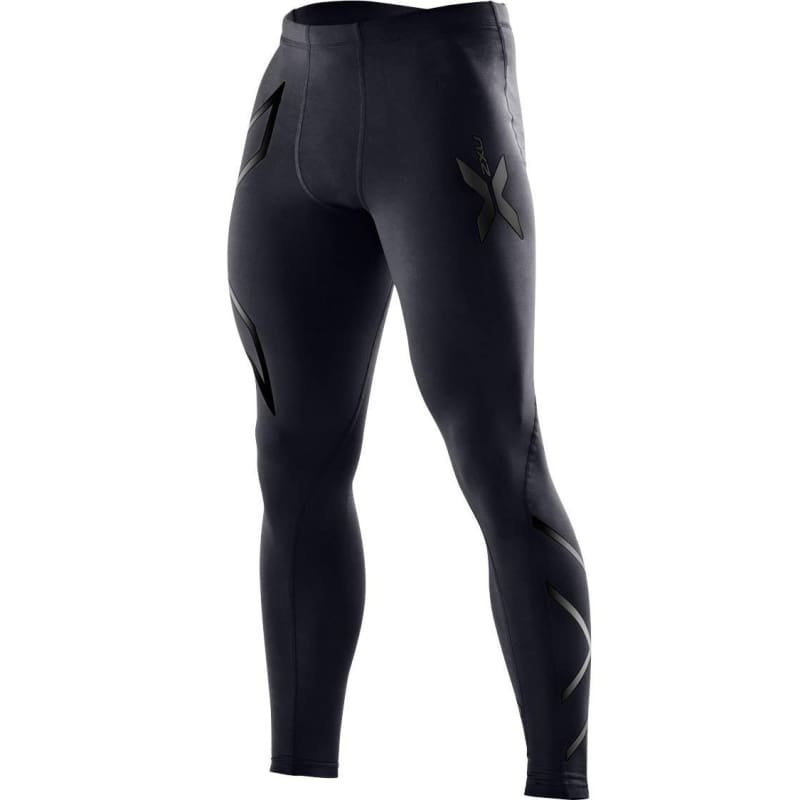 2XU Men's Compression Tights XS Black/Black Logo