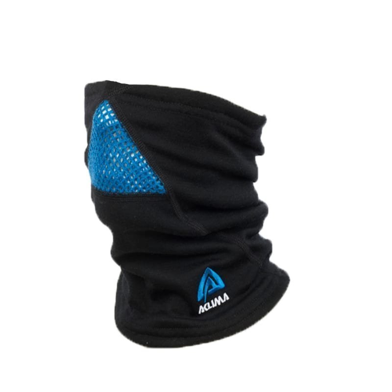 Aclima Doublewool Neck Gaiter Unisex 1SIZE JETBLACK (SKY/PERI)