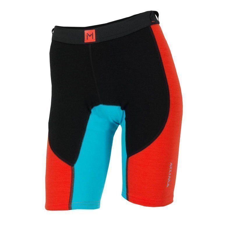 Aclima Lars Monsen Anárjohka Long Shorts Women S JET BLACK/POINCIANA/BLUE