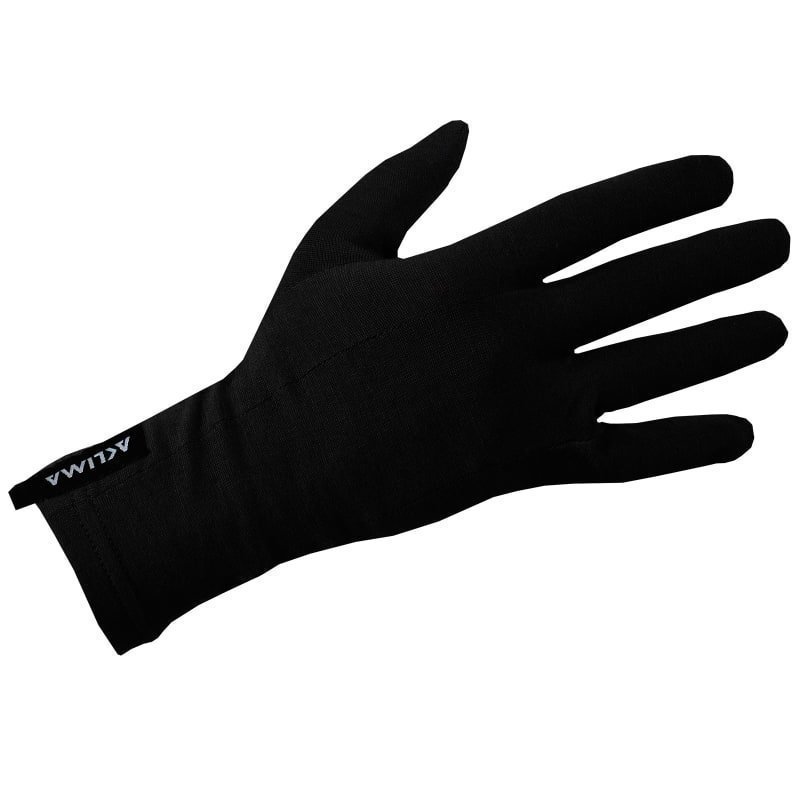 Aclima Lightwool Liner Gloves Unisex L Jet Black