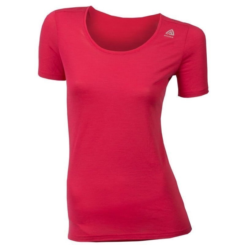 Aclima Lightwool T-Shirt Round Neck XS Raspberry