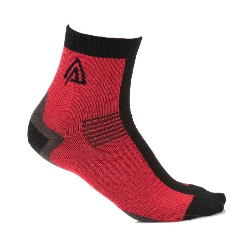 Aclima Running Socks 2-Pack 32-35 Raspberry/Jet Black