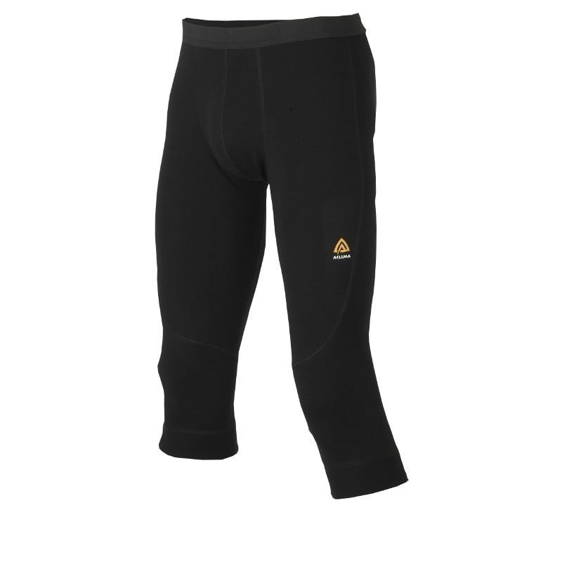 Aclima Warmwool 3/4 Longs Man XS Jet Black