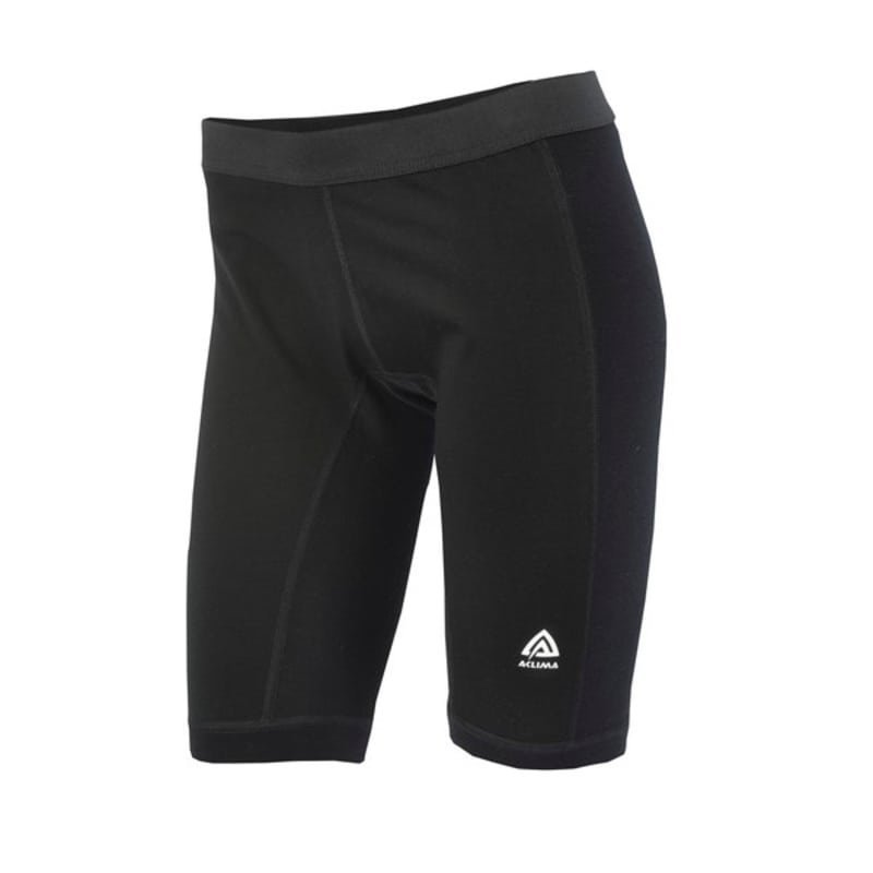 Aclima Warmwool Long Shorts W/Windstop Woman L Jet Black