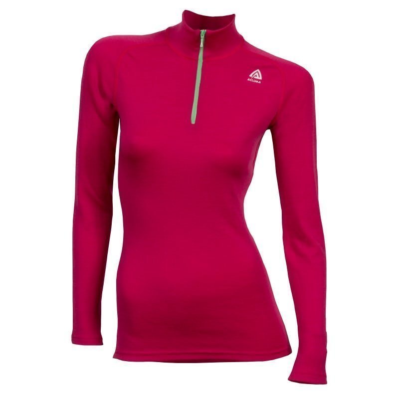 Aclima Warmwool Mock Neck Women's M Cerise