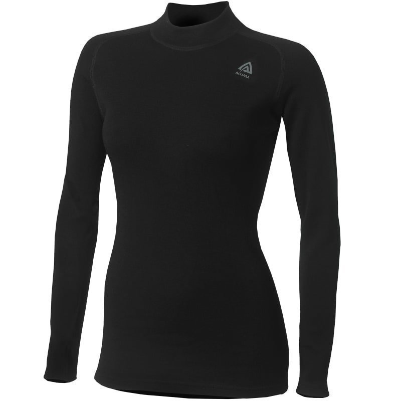 Aclima Women's Warmwool Shirt Crew Neck L Jet Black