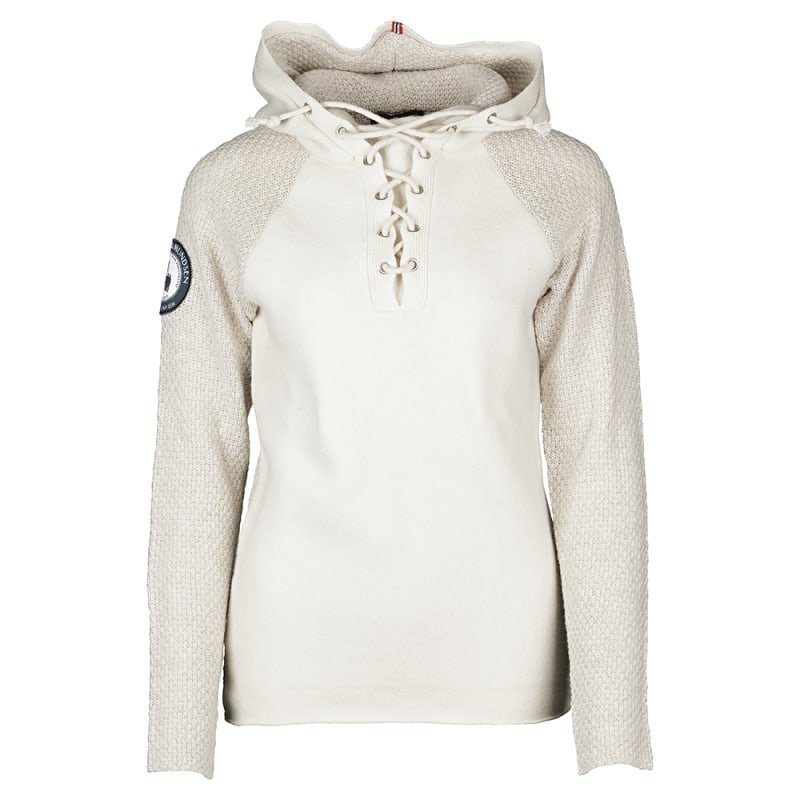 Amundsen Boiled Hoodie Womens Laced L Oatmeal