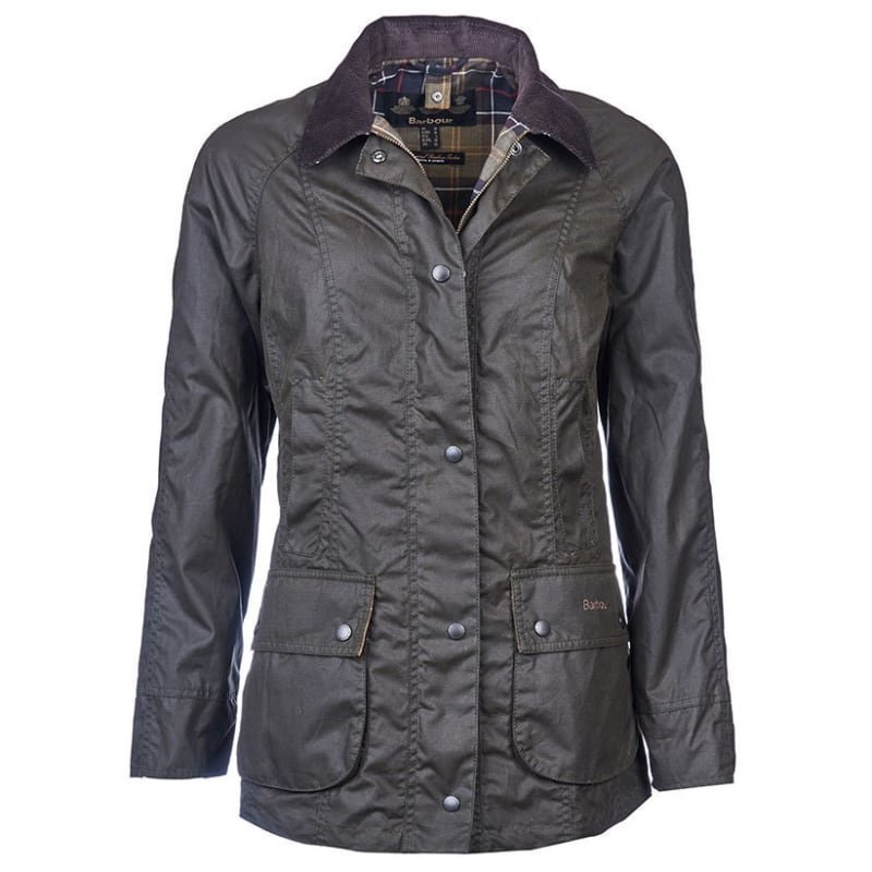 Barbour Classic Beadnell Wax Jacket UK 10 / EU 36 Olive