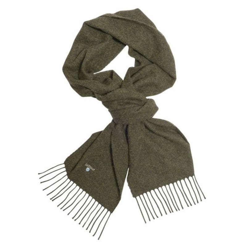 Barbour Plain Lambswool Scarf 1SIZE Seaweed