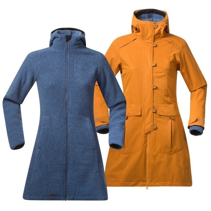 Bergans Bjerke 3in1 Lady Coat XS Outer:Desert/Inner:Dusty