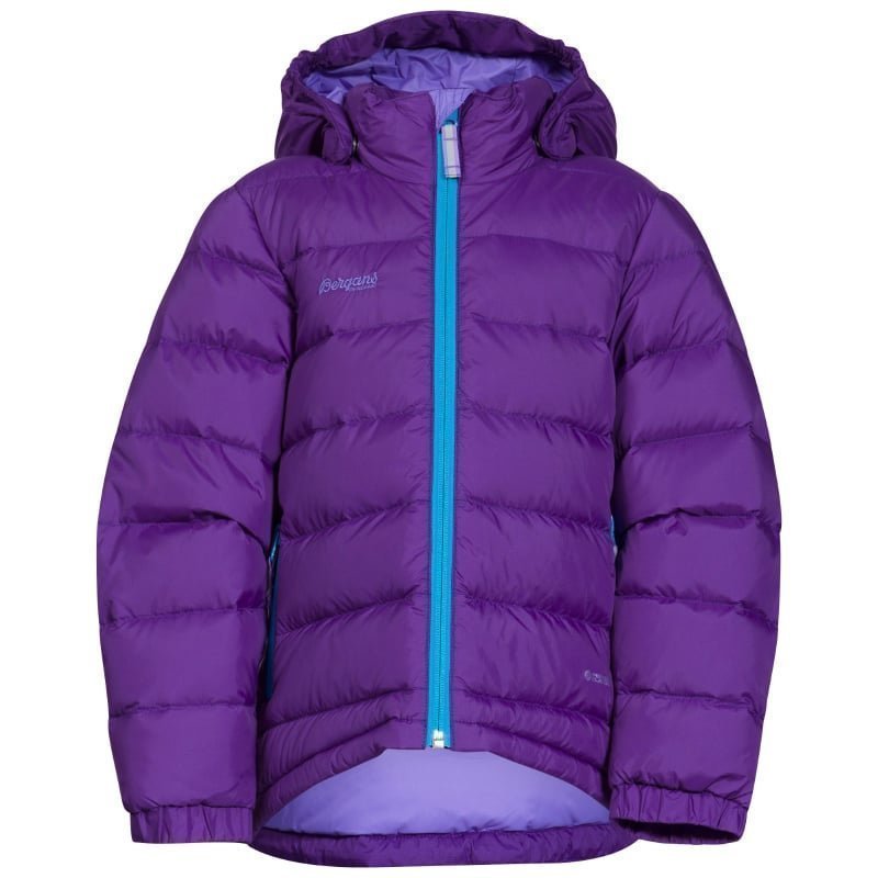 Bergans Down Kids Jacket 104 Lavender/Br Seablue