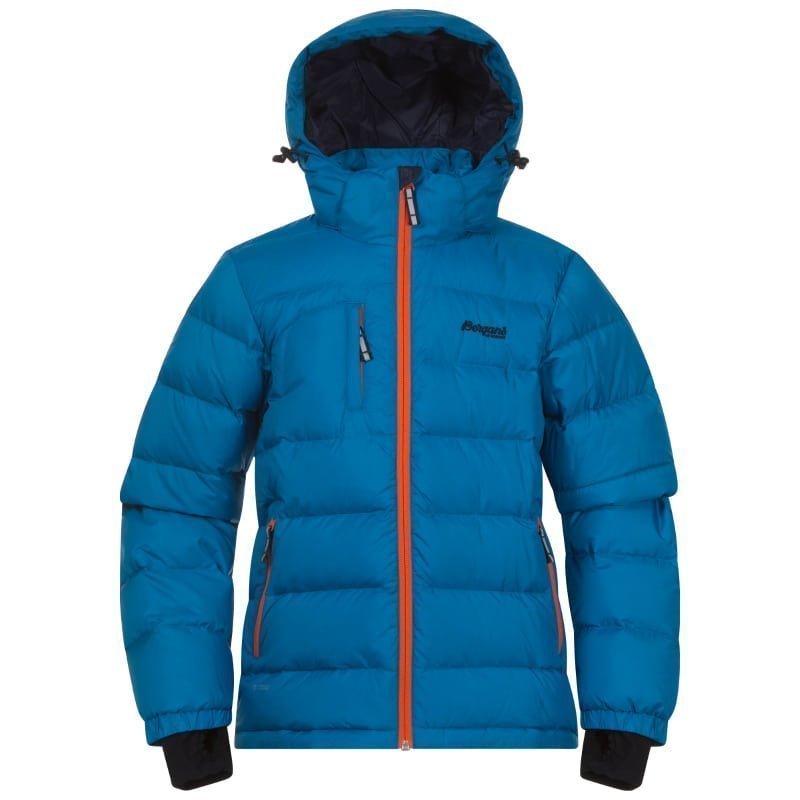 Bergans Down Youth Jacket 128 Lt Seablue/Koi Orange/Navy