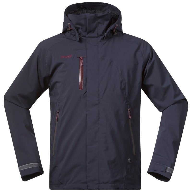 Bergans Flya Insulated Jacket L Midnightblue/Soliddarkgr/Dk Ru