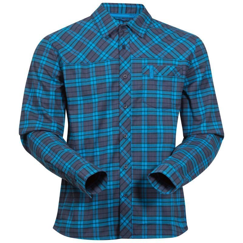 Bergans Granvin Shirt M Navy/Seablue Check