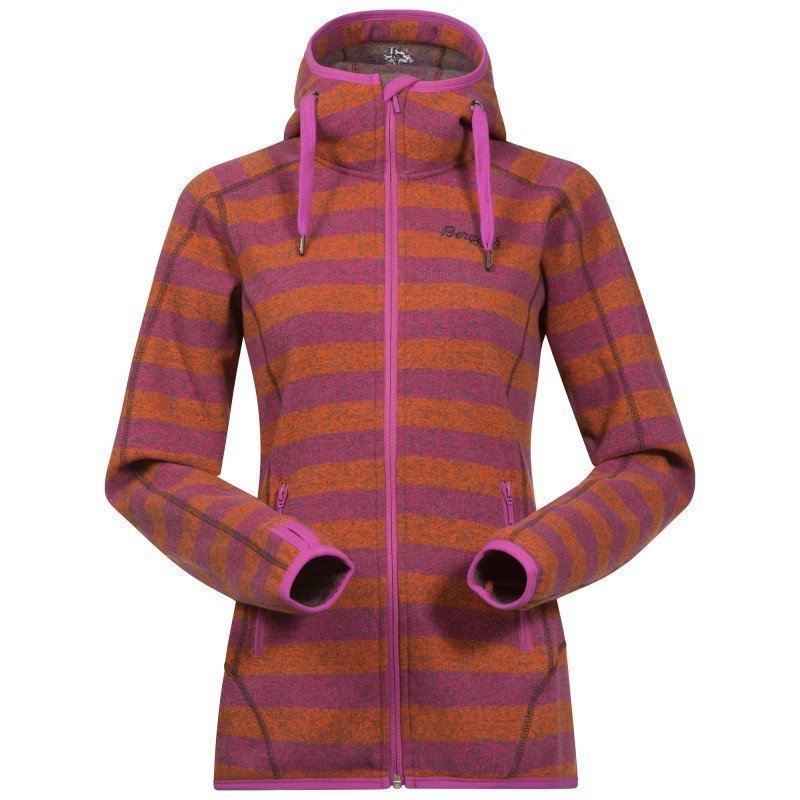 Bergans Humle Lady Jacket L Koi Orange/Pink Rose Striped