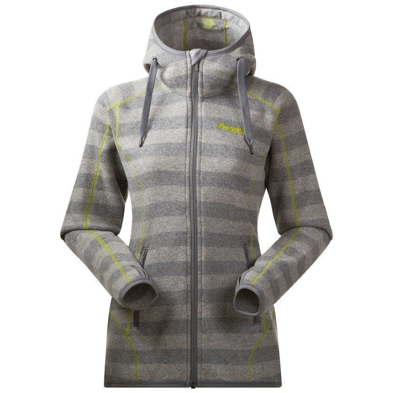 Bergans Humle Lady Jacket S Grey Striped/Lime