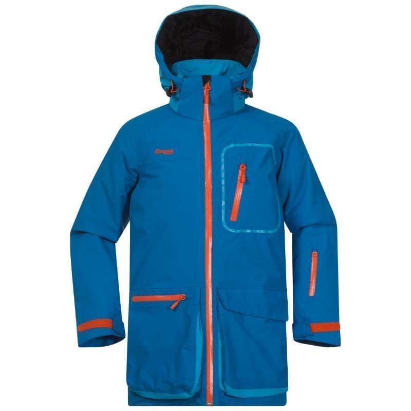 Bergans Knyken Insulated Youth Jacket 128 Lt Seablue/Br Seablue/Koi Oran