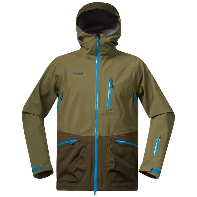 Bergans Myrkdalen Jacket L KhakiGreen/ArmyGreen/Lt Seablu