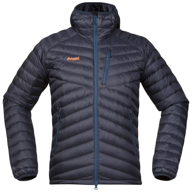 Bergans Slingsbytind Down Jacket w/Hood S NightBlue/DustyBlue/Pumpkin