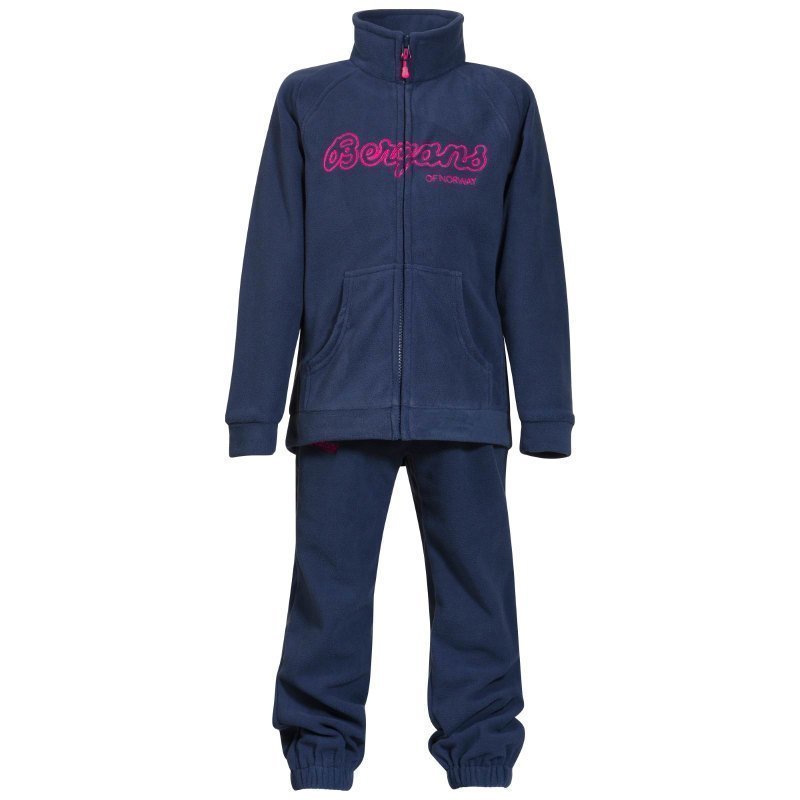 Bergans Smådøl Kids Set 104 Navy/Hot Pink