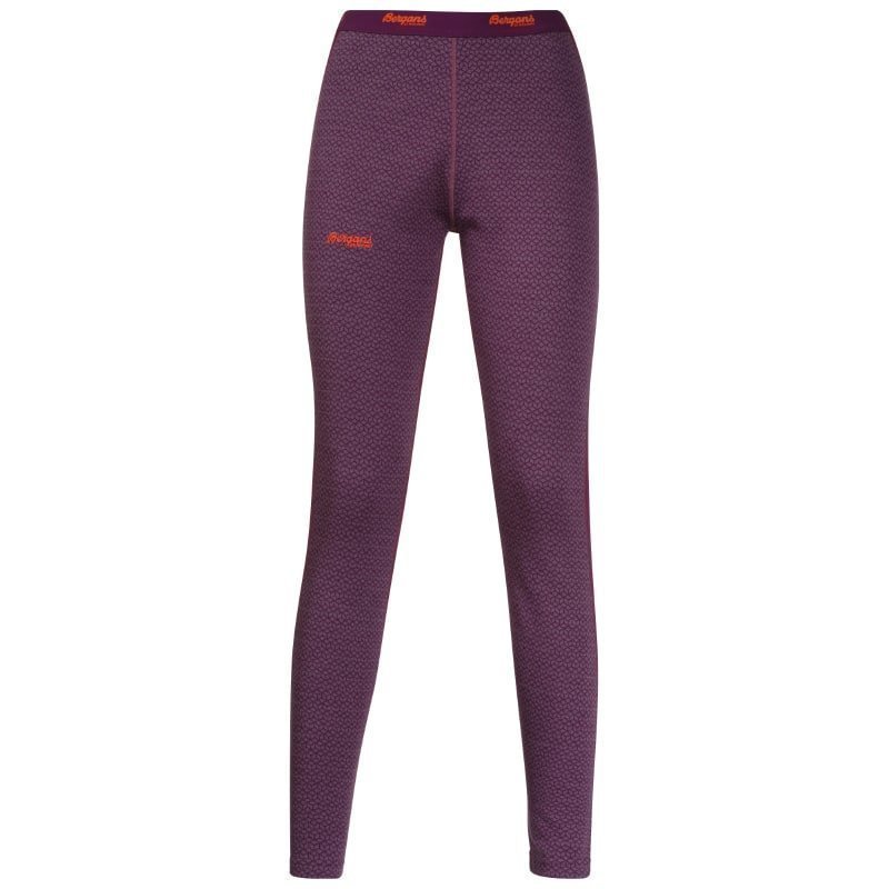 Bergans Snøull Lady Tights L Dustyplum/Plum/Koi Orange