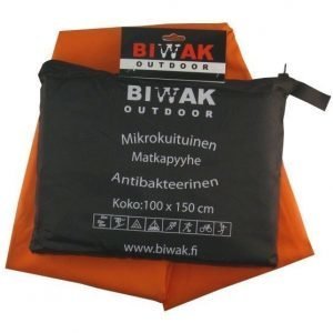 Biwak Matkapyyhe antibakteerinen oranssi - 100 X 150 cm