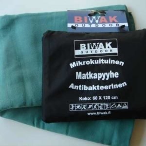 Biwak Matkapyyhe antibakteerinen vihreä - 100 X 150 cm