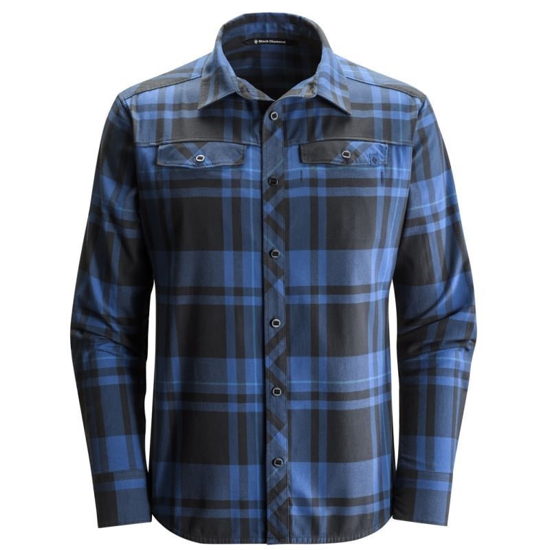 Black Diamond L/S Technician Shirt S Denim - Black Plaid