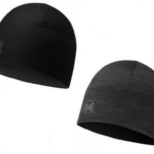 Buff Merino Reversible Hat Black