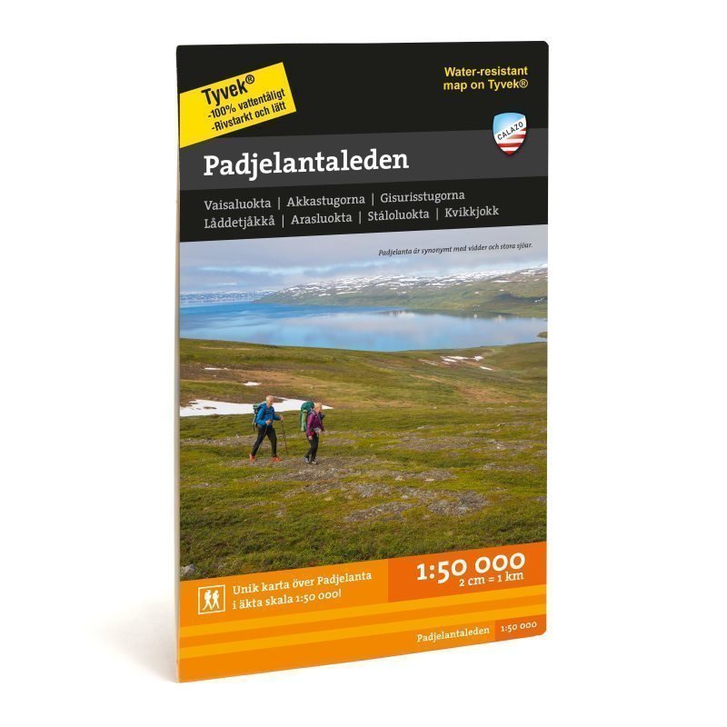 Calazo förlag Padjelantaleden 1:50.000 1:50.000