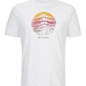 Columbia CSC Mountain sunset Tee Valkoinen L