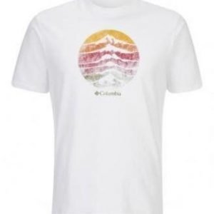 Columbia CSC Mountain sunset Tee Valkoinen XL