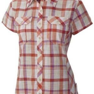 Columbia Camp Henry Short Sleeve Shirt Women Coral L