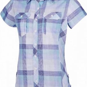 Columbia Camp Henry Short Sleeve Shirt Women Purple L