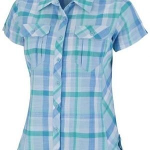 Columbia Camp Henry Short Sleeve Shirt Women Vaaleansininen L