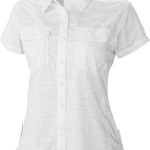 Columbia Camp Henry Solid Short Sleeve Shirt Women Valkoinen L