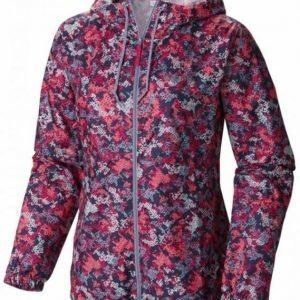 Columbia Flash Forward Printed Windbreaker Women Pink L