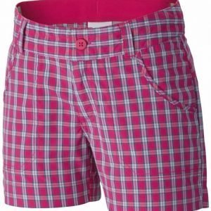 Columbia Silver Ridge III Girls Plaid Short Pink XS