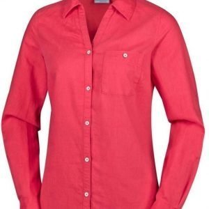 Columbia Women's Coastal Escape Long Sleeve Shirt Punainen L