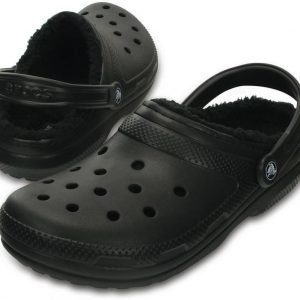 Crocs Classic Fuzz Lined Clog Musta USM 10