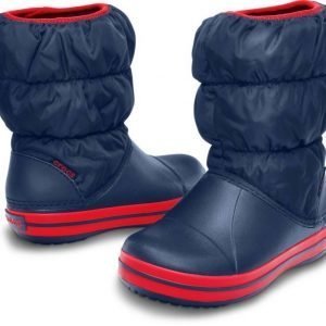 Crocs Winter Puff Boot Kids' Navy J3