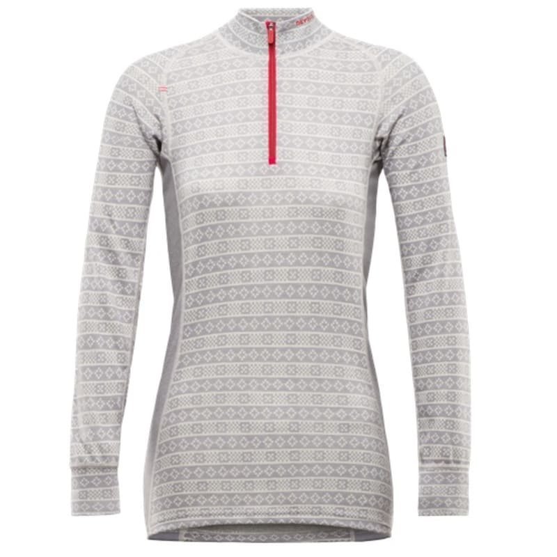 Devold Alnes Woman Half Zip Neck XS Grey