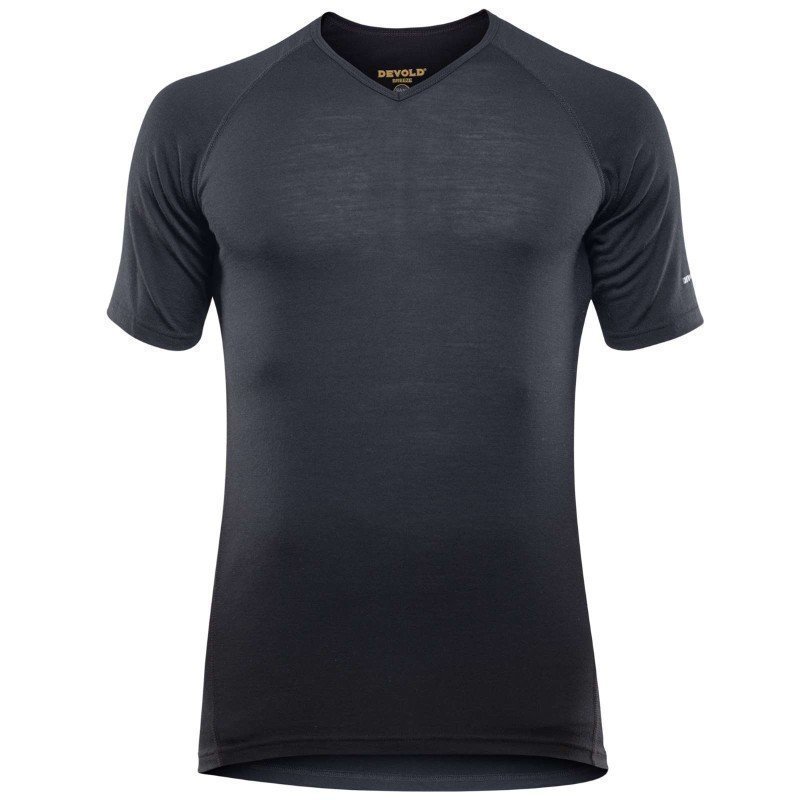 Devold Breeze Man T-shirt V-Neck XXL Black