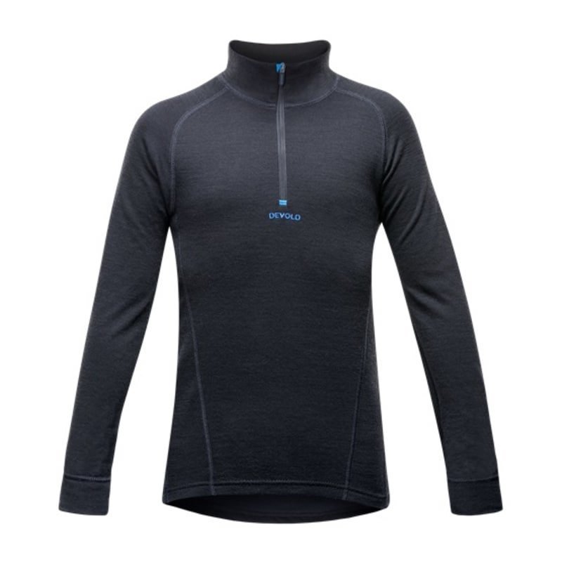 Devold Duo Active Junior Half Zip Neck 10 Black/Blue