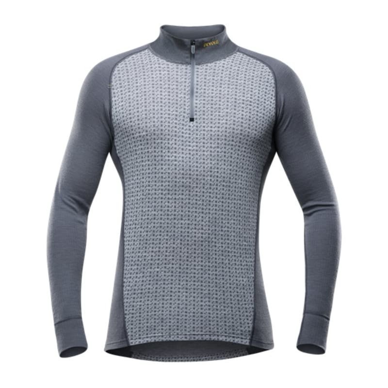 Devold Islender Man Half Zip Neck L Grey Melange