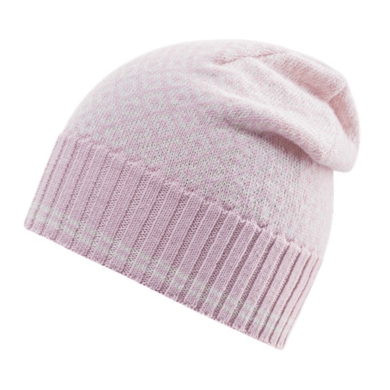 Devold Slogen Woman Beanie 58 Pink/Offwhite