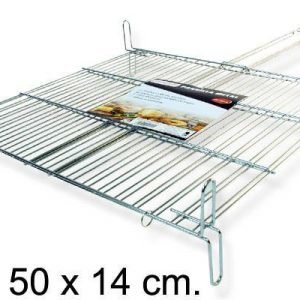 Double rectangular 80x50x14cm barbecue matkagrilli