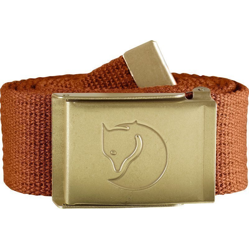 Fjällräven Canvas Brass Belt 4 cm 1 SIZE Autumn Leaf